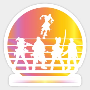 Zombicide Synthwave - Board Game Inspired Graphic - Tabletop Gaming  - BGG Sticker